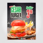 PUBLICIDAD / CARTELERÍA «CESAR BURGER» – POMODORO